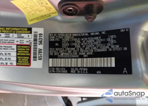 2012 Toyota Sienna Xle V6 8 Passenger from USA, damaged, VIN 5TDYK3DC0CS266400